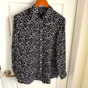 Banana Republic Animal Print Blouse - Size Medium